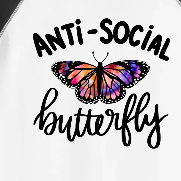 Anti Social Butterfly Toddler Fine Jersey T-Shirt