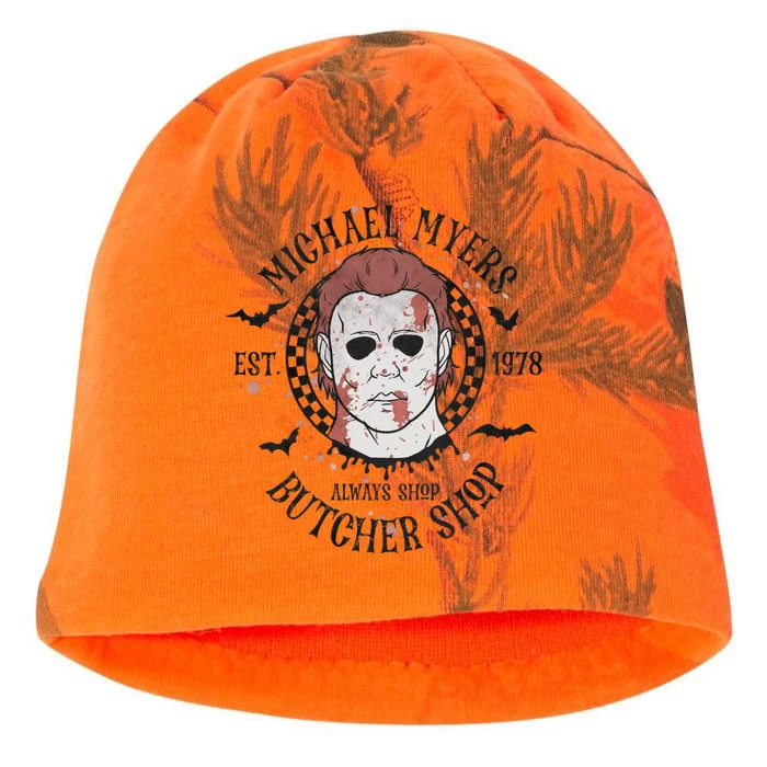 Always Shop Butcher Shop Est 1978 Halloween Night Horror Kati - Camo Knit Beanie