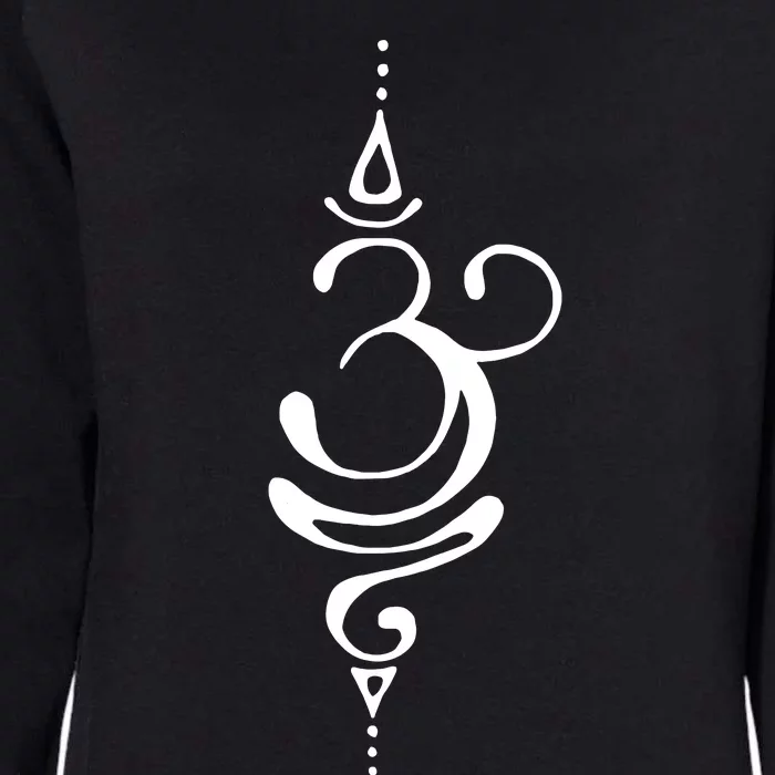 Ancient Sanskrit Breathe Om Yoga Meditation Symbol Womens California Wash Sweatshirt