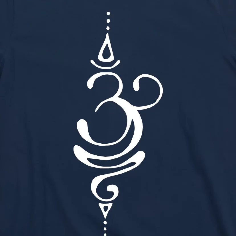 Ancient Sanskrit Breathe Om Yoga Meditation Symbol T-Shirt