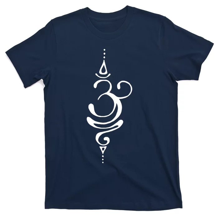 Ancient Sanskrit Breathe Om Yoga Meditation Symbol T-Shirt