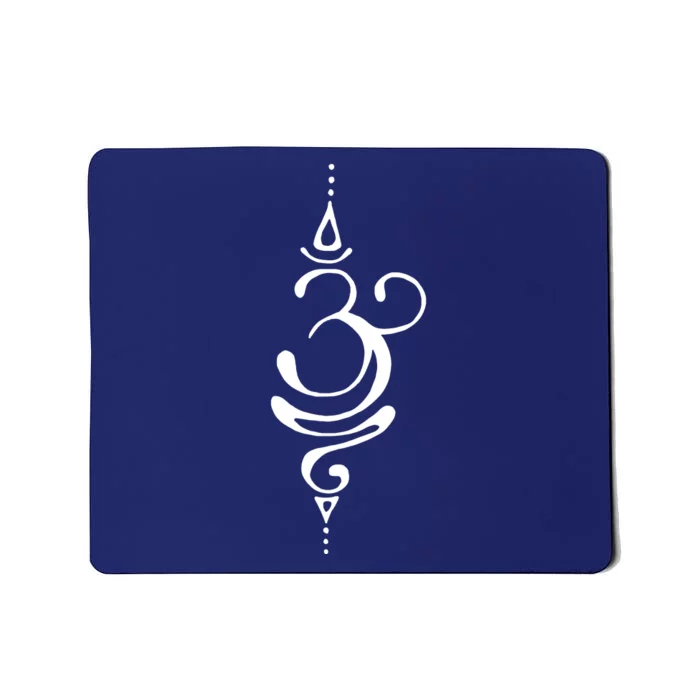 Ancient Sanskrit Breathe Om Yoga Meditation Symbol Mousepad