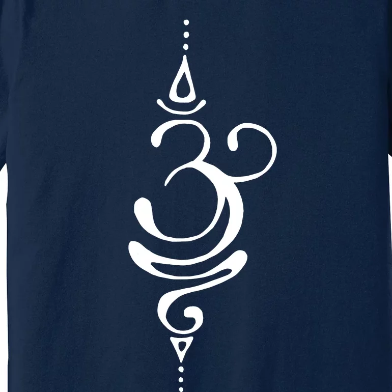 Ancient Sanskrit Breathe Om Yoga Meditation Symbol Premium T-Shirt