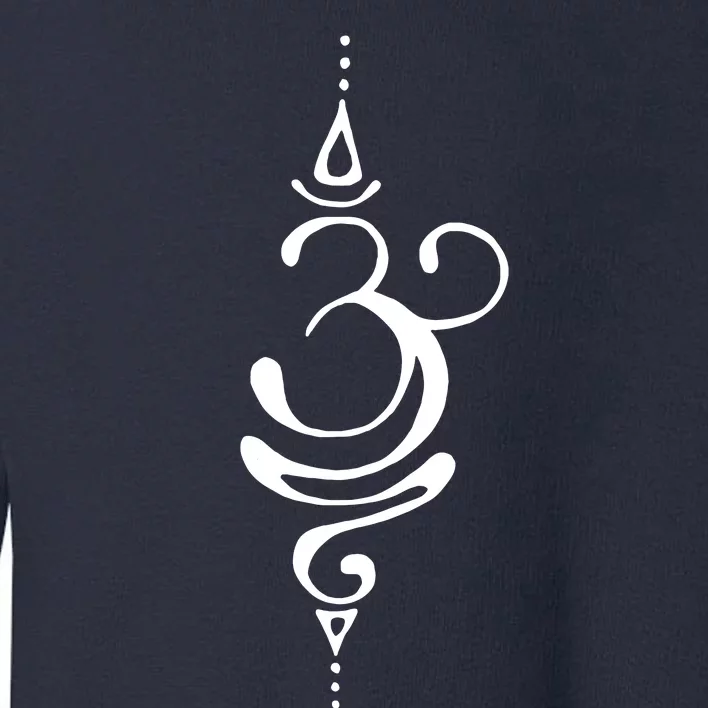 Ancient Sanskrit Breathe Om Yoga Meditation Symbol Toddler Sweatshirt