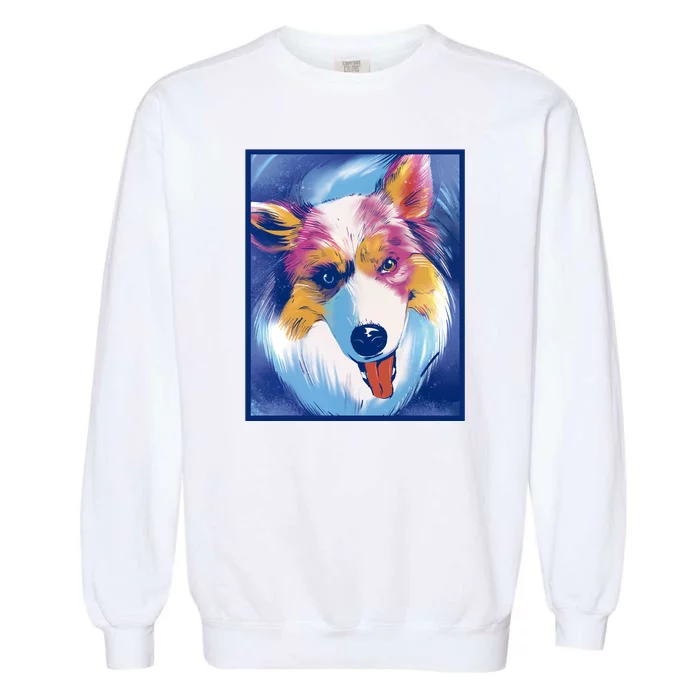 Australian Shepherd Colorful Dog Garment-Dyed Sweatshirt