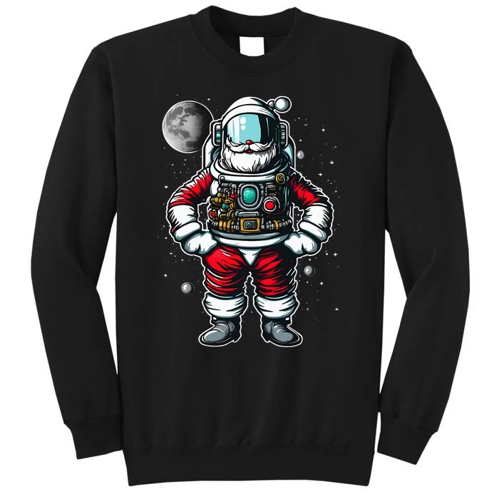 Astronaut Santa Christmas Xmas Space Lovers Tall Sweatshirt