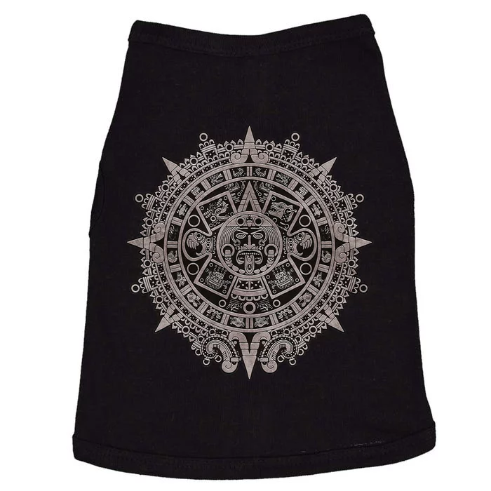 Aztec Sun Calendar Aztec Sun Stone Mayan Sun Symbol Doggie Tank