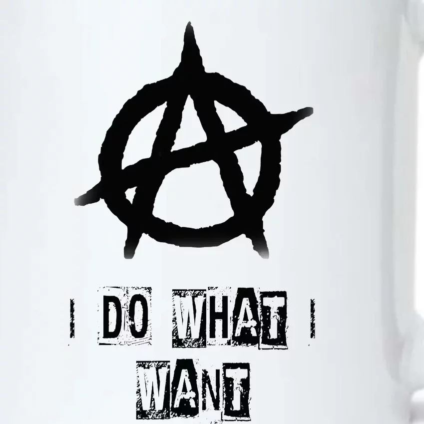 Anarchy Sign Chaos Punks Punk Rock Anarchy Black Color Changing Mug