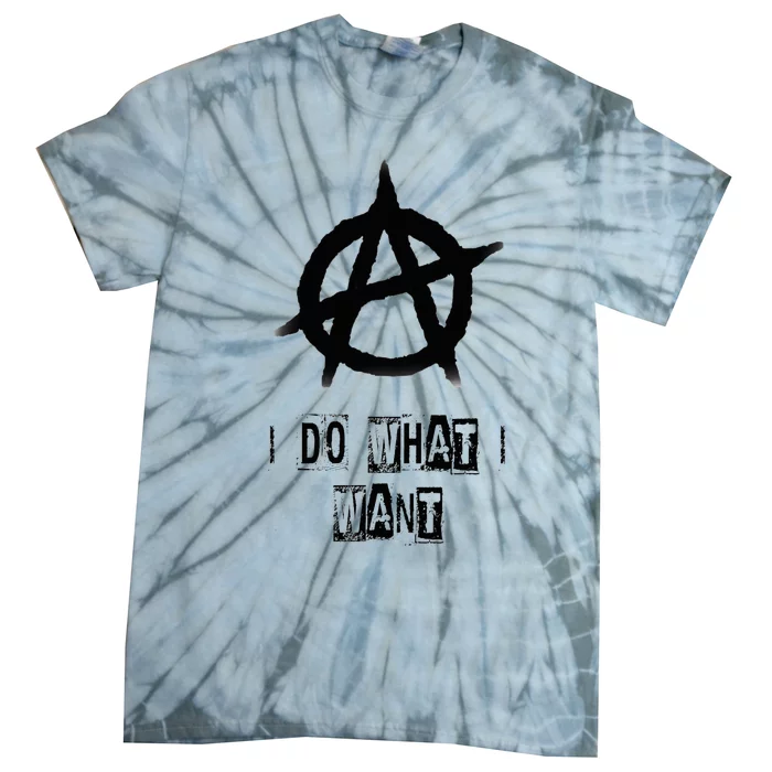 Anarchy Sign Chaos Punks Punk Rock Anarchy Tie-Dye T-Shirt