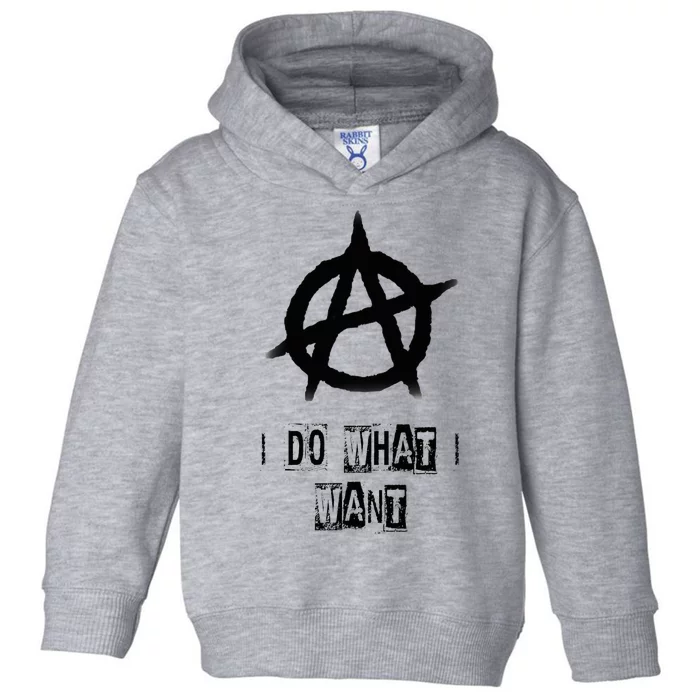 Anarchy Sign Chaos Punks Punk Rock Anarchy Toddler Hoodie