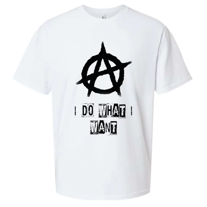 Anarchy Sign Chaos Punks Punk Rock Anarchy Sueded Cloud Jersey T-Shirt