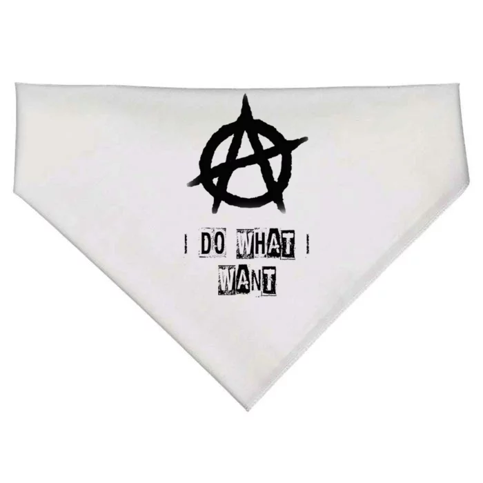 Anarchy Sign Chaos Punks Punk Rock Anarchy USA-Made Doggie Bandana