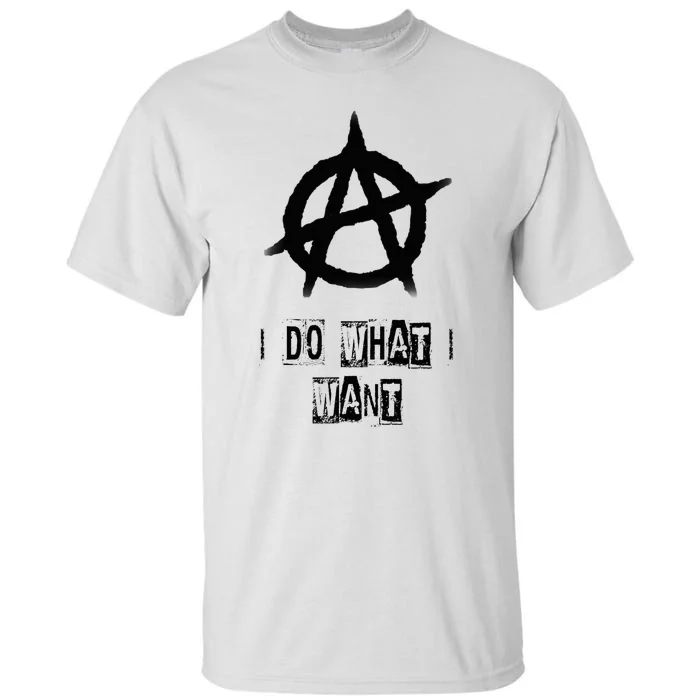 Anarchy Sign Chaos Punks Punk Rock Anarchy Tall T-Shirt