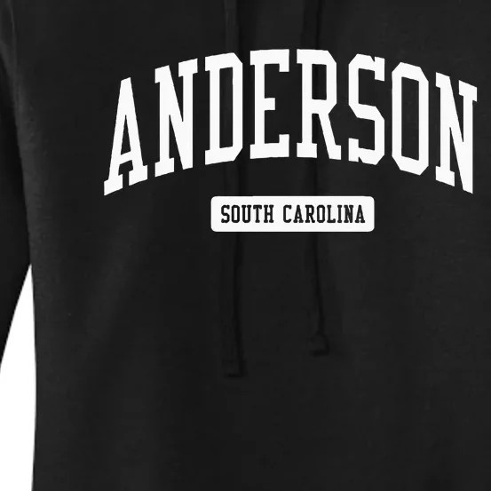 Anderson South Carolina Sc College University Sports Style Women's Pullover Hoodie