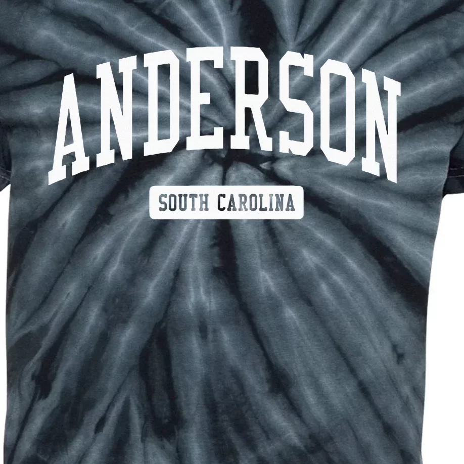 Anderson South Carolina Sc College University Sports Style Kids Tie-Dye T-Shirt