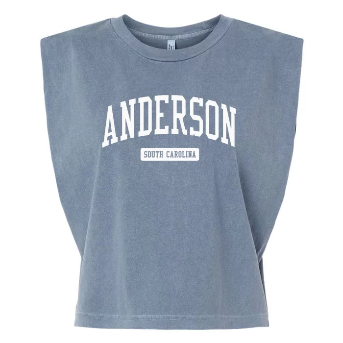 Anderson South Carolina Sc College University Sports Style Garment-Dyed Women's Muscle Tee