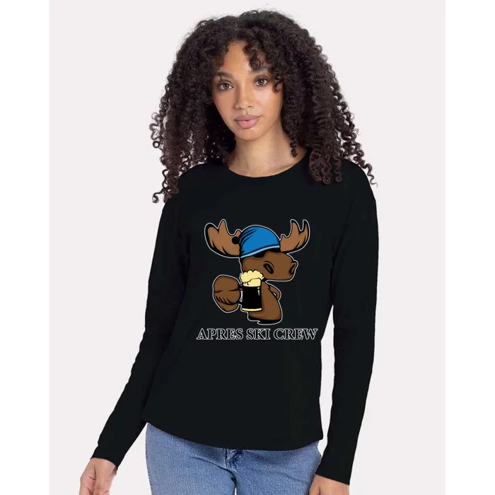 Apres Ski Crew Skier Ski Lover Funny Gift Womens Cotton Relaxed Long Sleeve T-Shirt