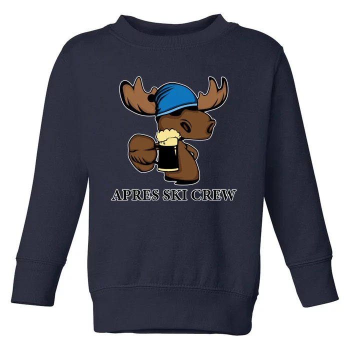 Apres Ski Crew Skier Ski Lover Funny Gift Toddler Sweatshirt