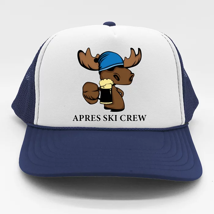 Apres Ski Crew Skier Ski Lover Funny Gift Trucker Hat