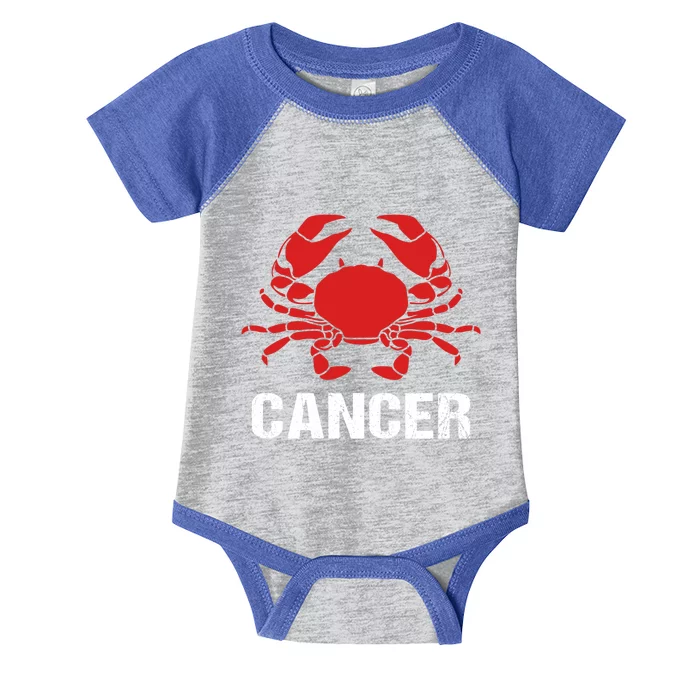 Astrological Sign Cancer Crab Zodiac Gift Infant Baby Jersey Bodysuit