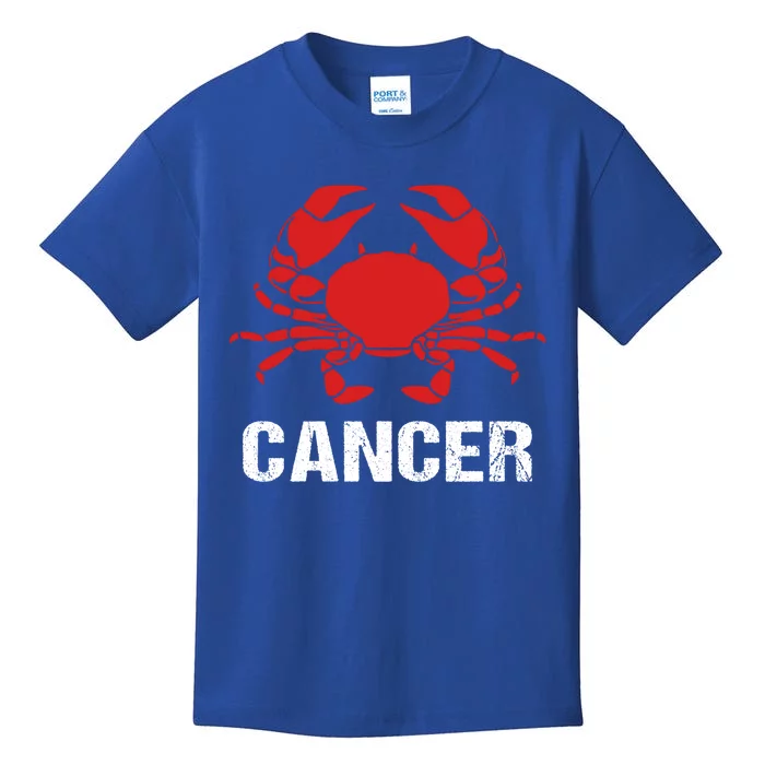 Astrological Sign Cancer Crab Zodiac Gift Kids T-Shirt