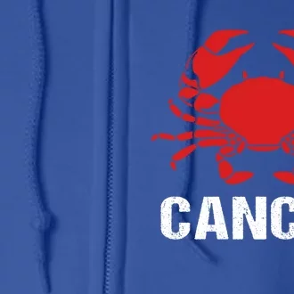 Astrological Sign Cancer Crab Zodiac Gift Full Zip Hoodie