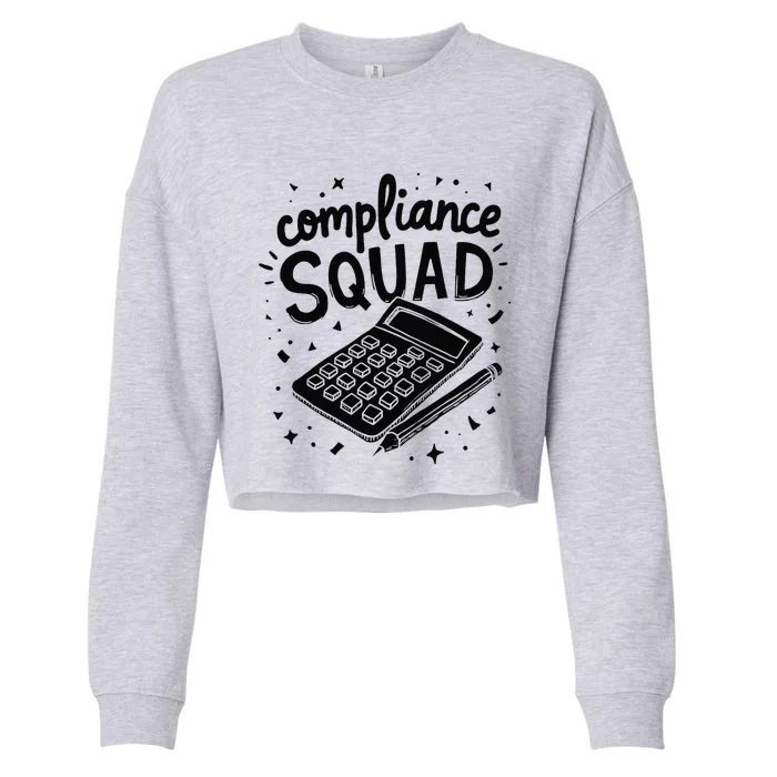 Auditor Squad Compliance Finance Review Auditor Cropped Pullover Crew