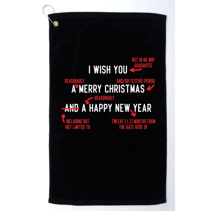 Attorney Santa Claus Merry Xmas Law Student Christmas Lawyer Platinum Collection Golf Towel