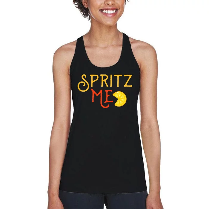 Aperol Spritz Cocktail Party Alcohol Drink Summer Beverage Women's Racerback Tank