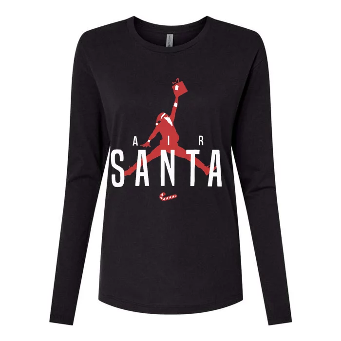 Air Santa Christmas Jumper Womens Cotton Relaxed Long Sleeve T-Shirt