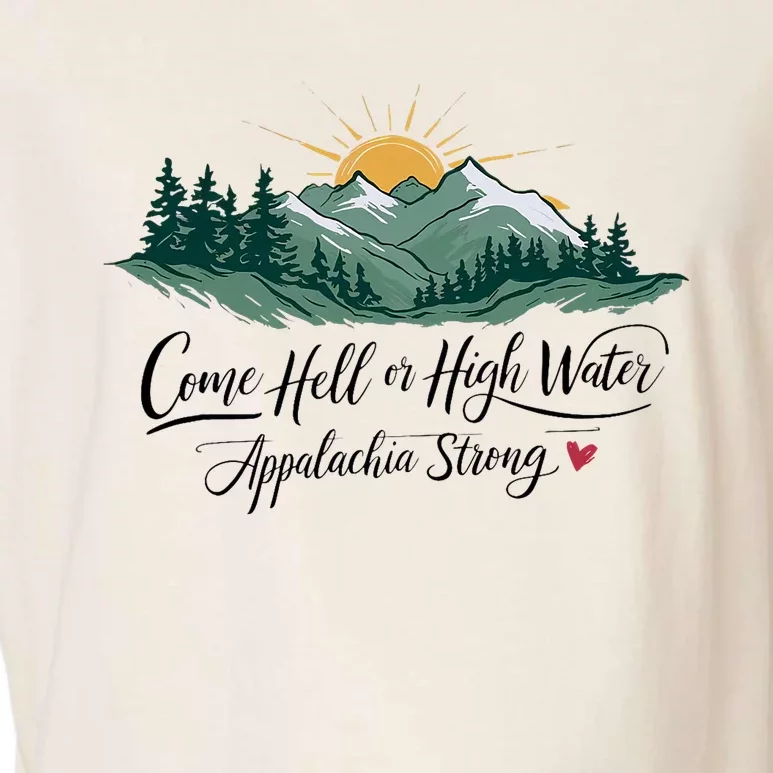 Appalachia Strong Come Hell Or High Water Garment-Dyed Women's Muscle Tee