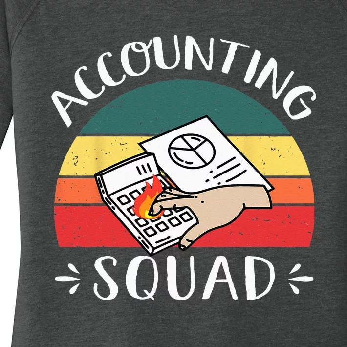 Accounting Squad Cute Proud Accountant Crew Matching Women's Perfect Tri Tunic Long Sleeve Shirt