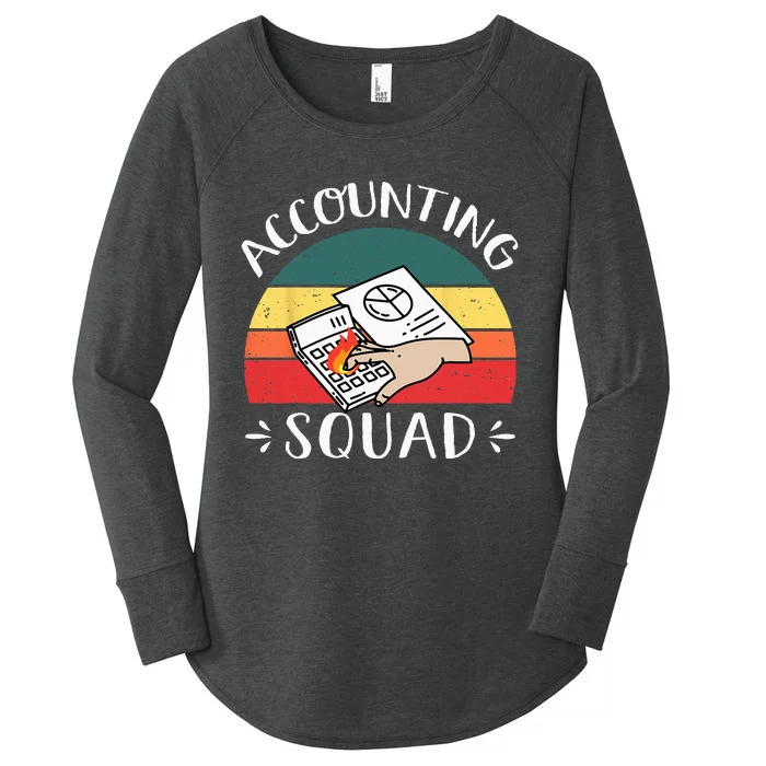 Accounting Squad Cute Proud Accountant Crew Matching Women's Perfect Tri Tunic Long Sleeve Shirt