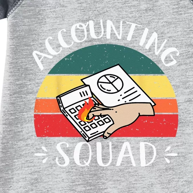 Accounting Squad Cute Proud Accountant Crew Matching Infant Baby Jersey Bodysuit