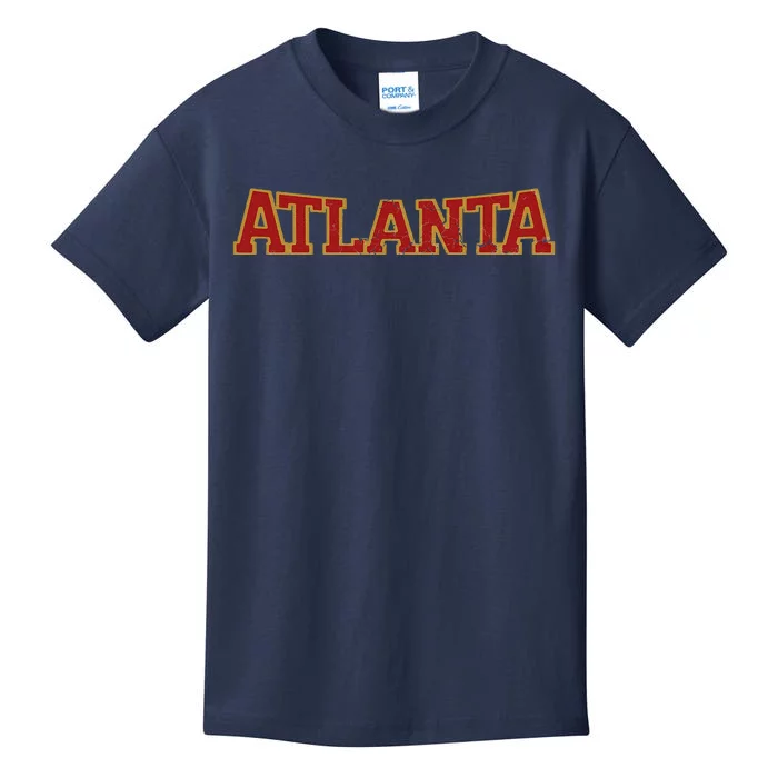 Atlanta Soccer City Vintage Atl Kids T-Shirt