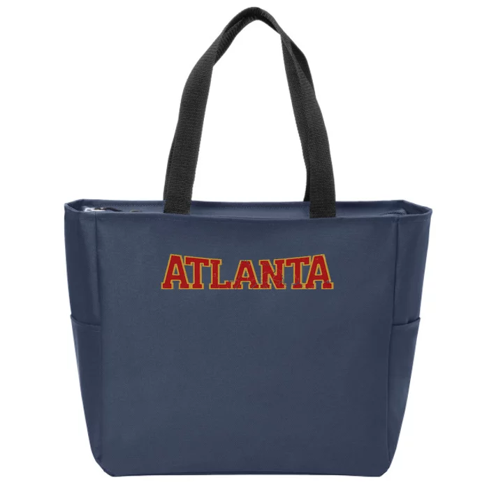 Atlanta Soccer City Vintage Atl Zip Tote Bag