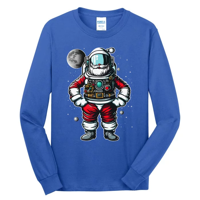 Astronaut Santa Christmas Xmas Space Lovers Tall Long Sleeve T-Shirt