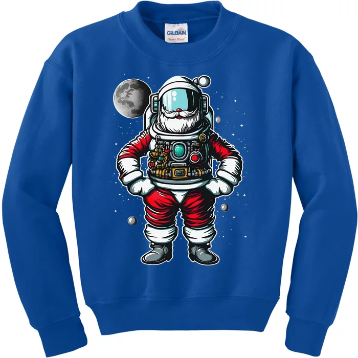 Astronaut Santa Christmas Xmas Space Lovers Kids Sweatshirt