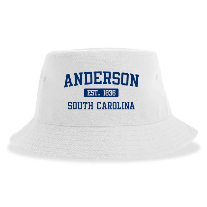 Anderson South Carolina Classic Varsity Style Block Letter Sustainable Bucket Hat