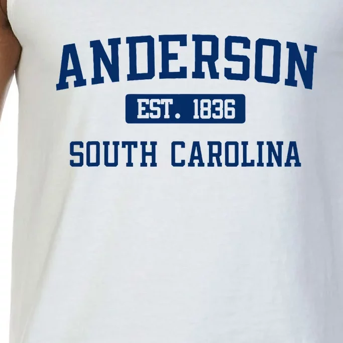 Anderson South Carolina Classic Varsity Style Block Letter Comfort Colors® Tank Top