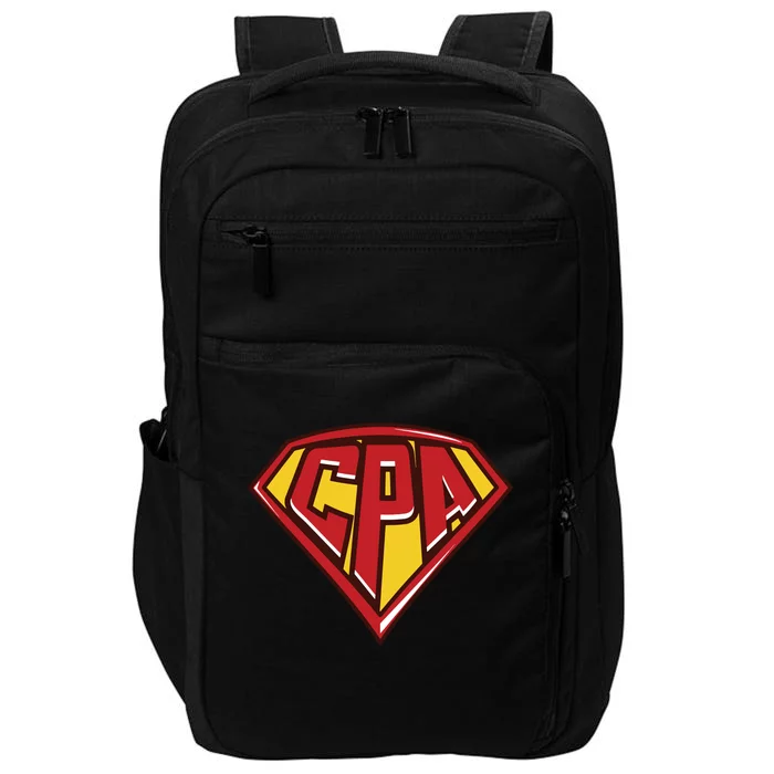 Accountant Superhero CPA T Finance Tee Impact Tech Backpack