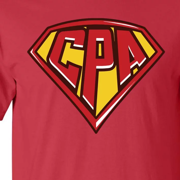 Accountant Superhero CPA T Finance Tee Tall T-Shirt