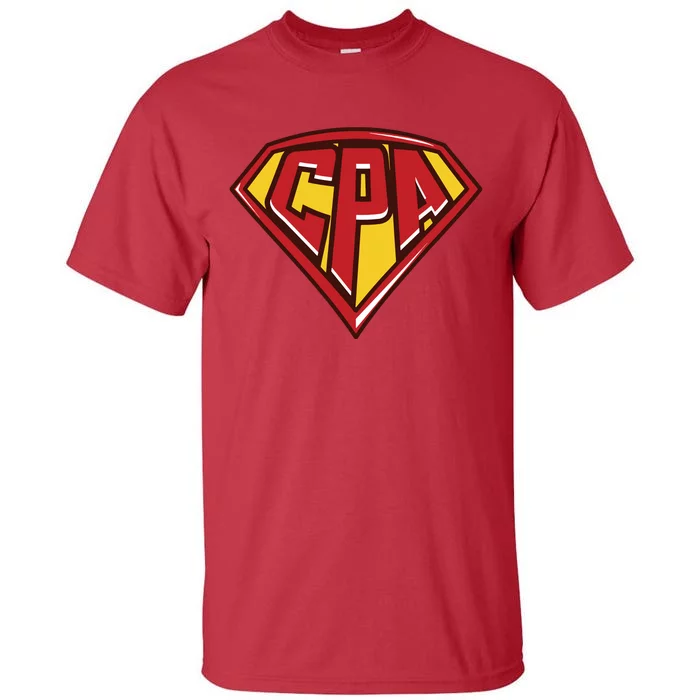 Accountant Superhero CPA T Finance Tee Tall T-Shirt