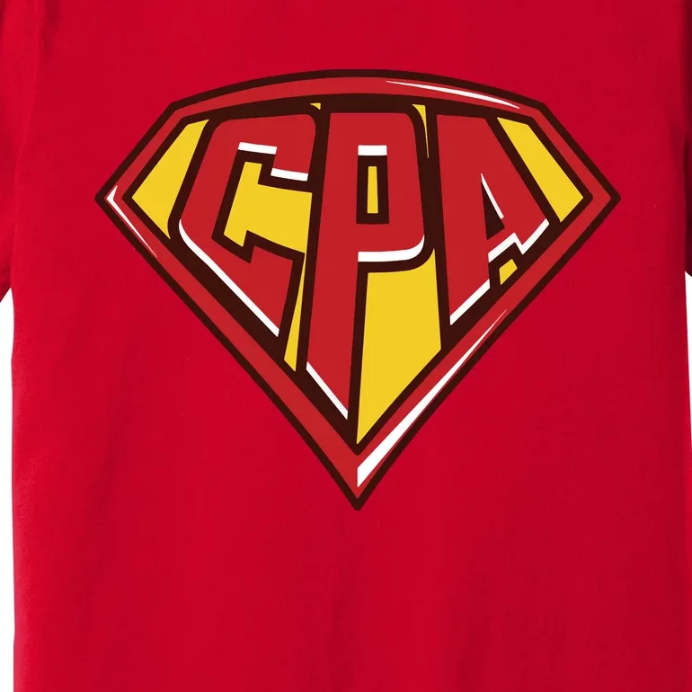 Accountant Superhero CPA T Finance Tee Premium T-Shirt