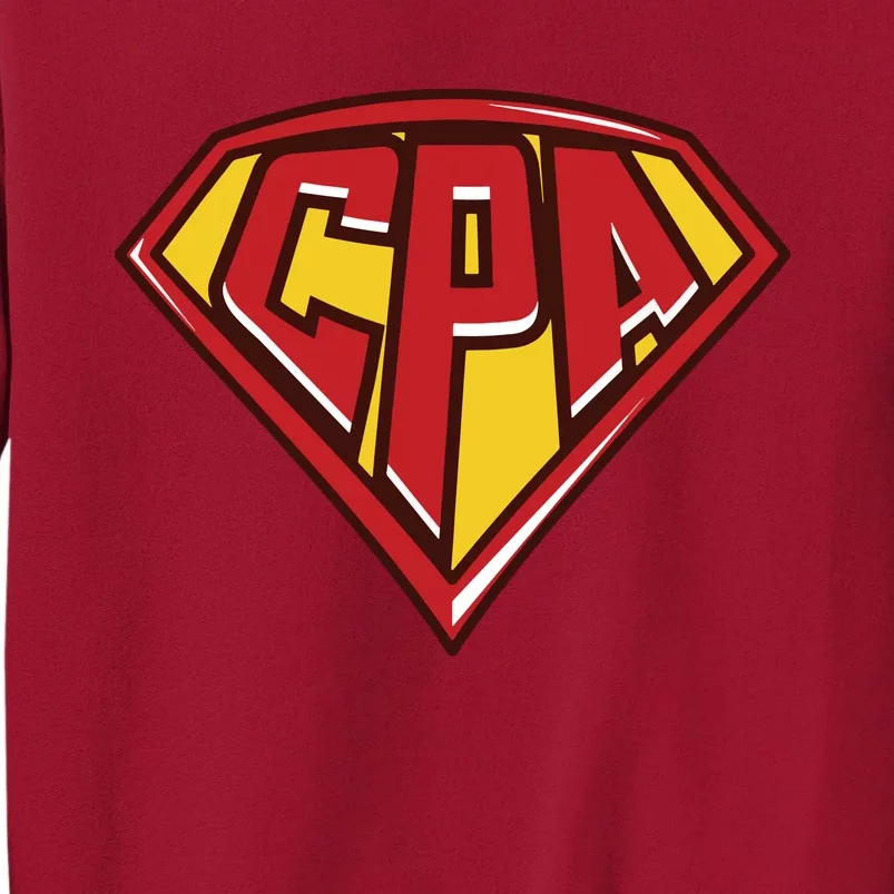 Accountant Superhero CPA T Finance Tee Tall Sweatshirt