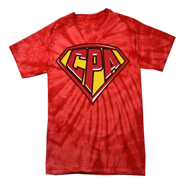 Accountant Superhero CPA T Finance Tee Tie-Dye T-Shirt