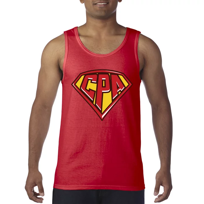 Accountant Superhero CPA T Finance Tee Tank Top