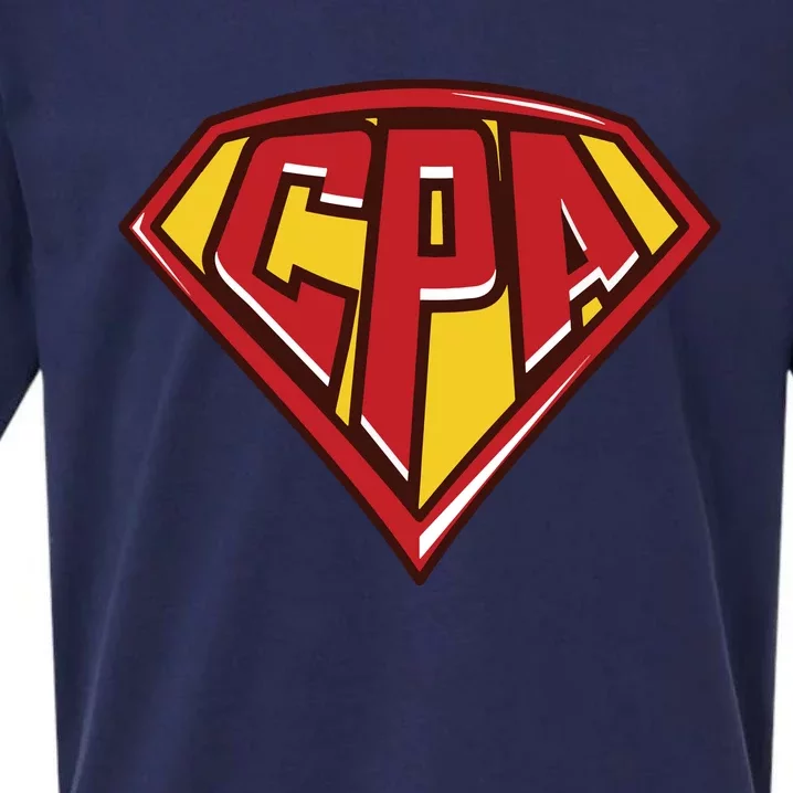 Accountant Superhero CPA T Finance Tee Sueded Cloud Jersey T-Shirt