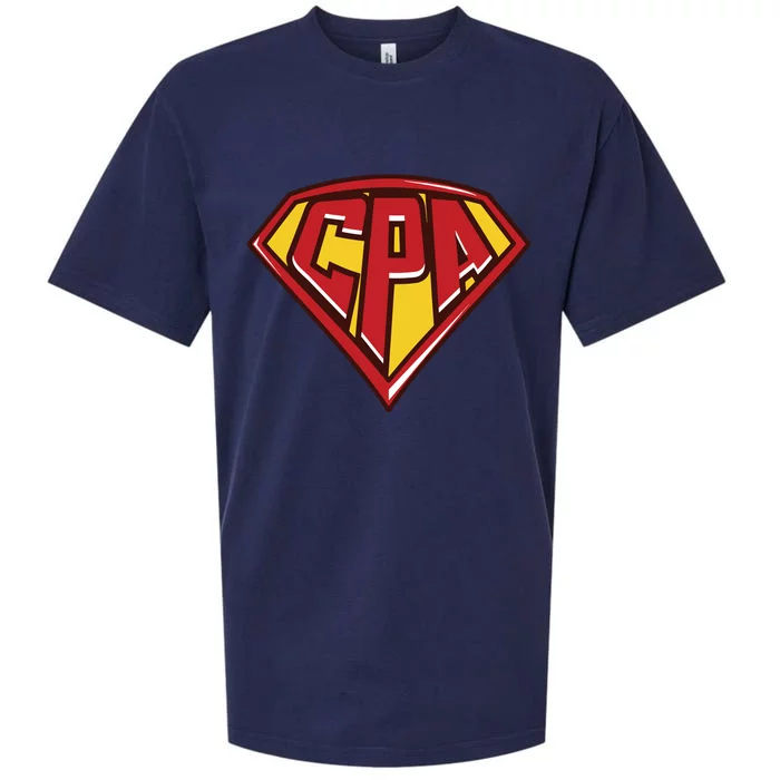 Accountant Superhero CPA T Finance Tee Sueded Cloud Jersey T-Shirt