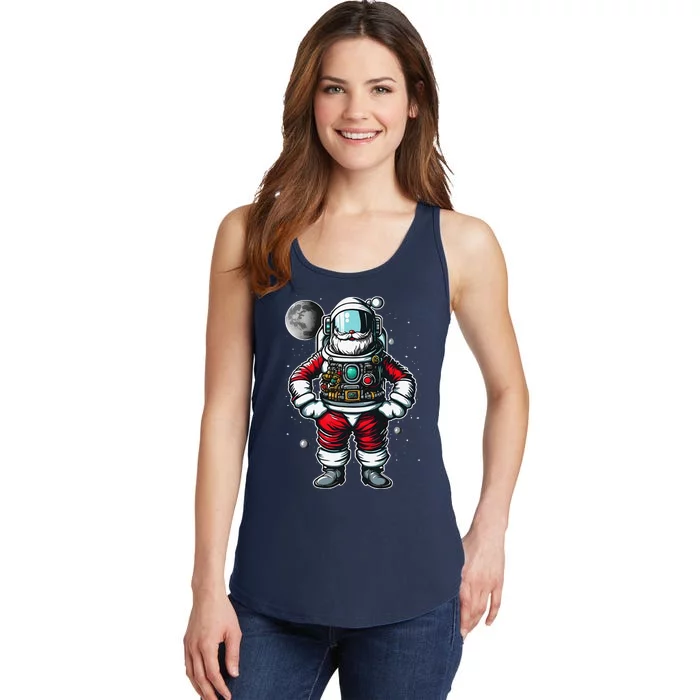 Astronaut Santa Christmas Xmas Space Lovers Ladies Essential Tank